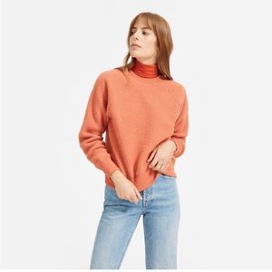 Everlane Sherpa Fleece Sweatshirt Orange XS